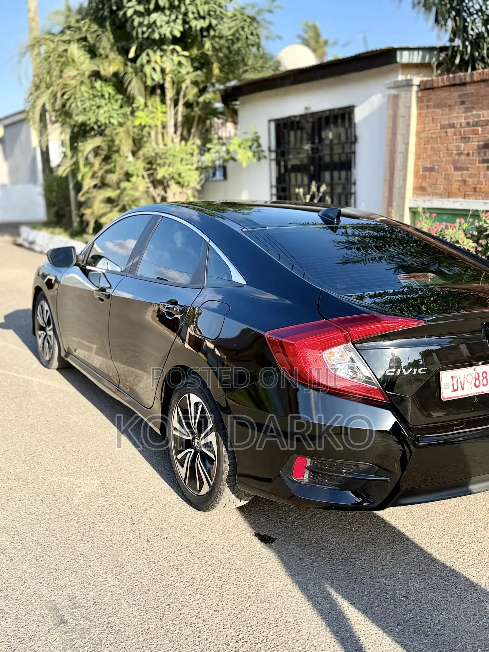 Honda Civic EX Sedan 2018 Black