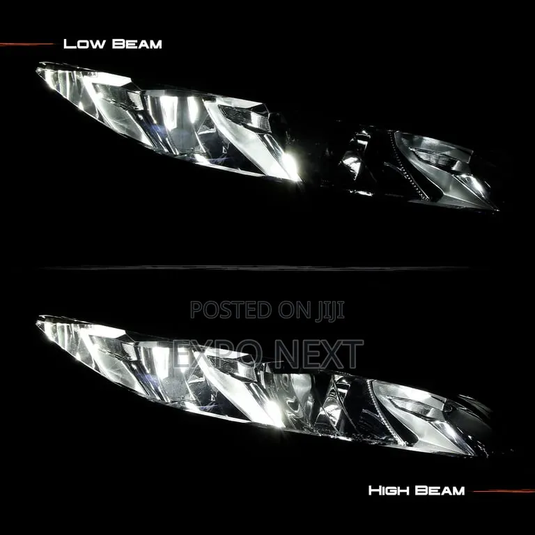 Headlight Fit for Chevrolet Equinox 2022-2025 Black Left + Right Pair