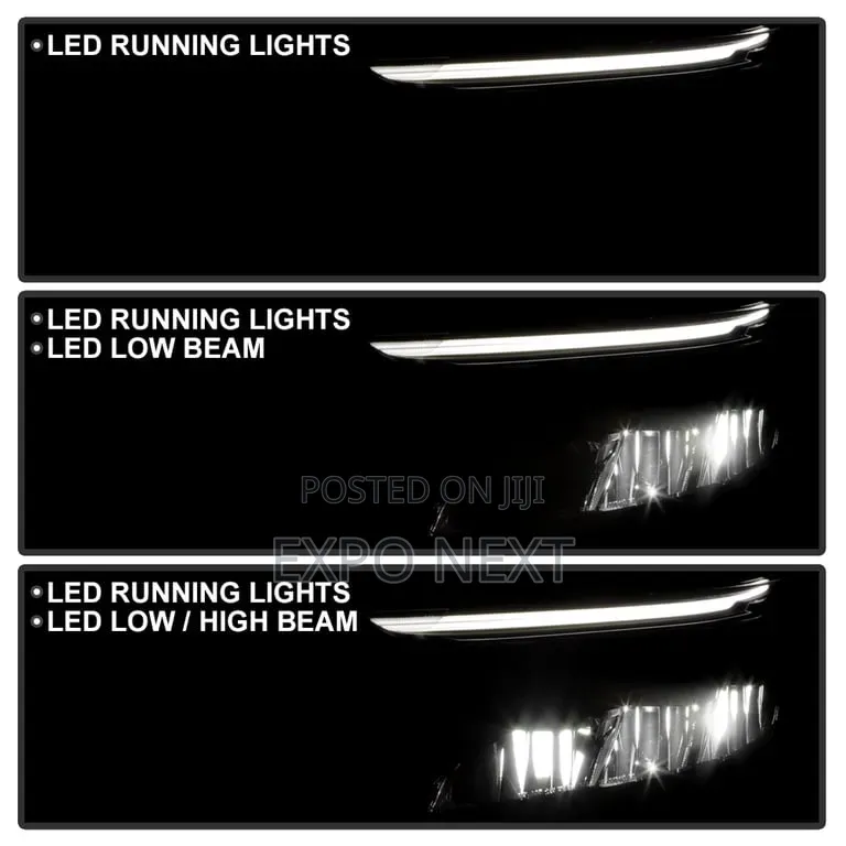 Headlight Fit for Chevrolet Equinox 2022-2025 Black Left + Right Pair