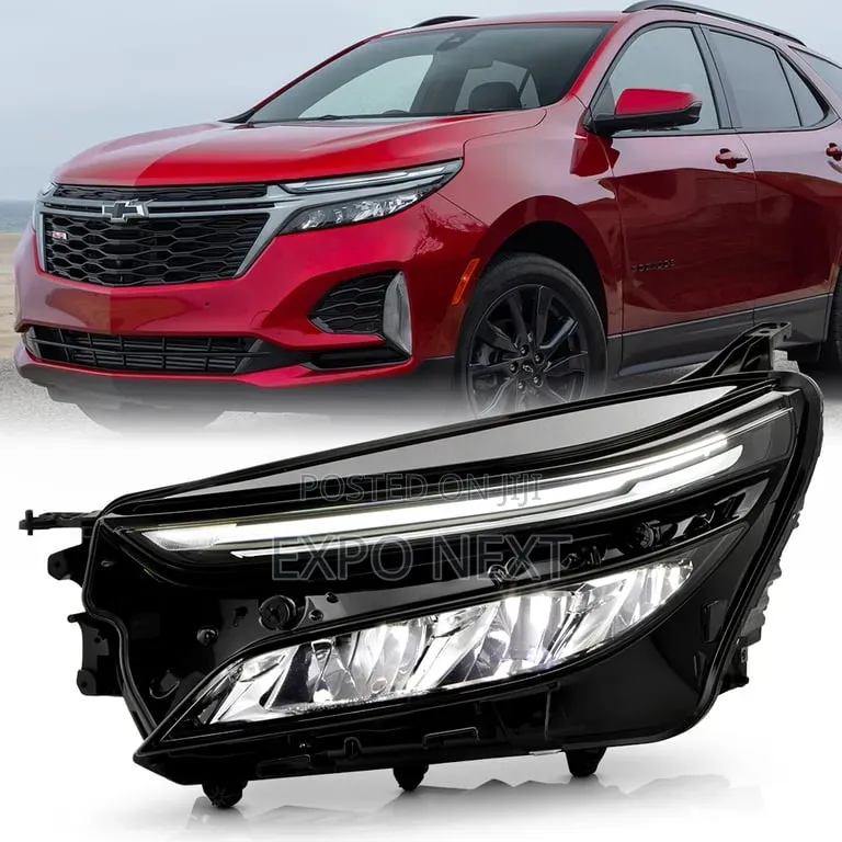 Headlight Fit for Chevrolet Equinox 2022-2025 Black Left + Right Pair