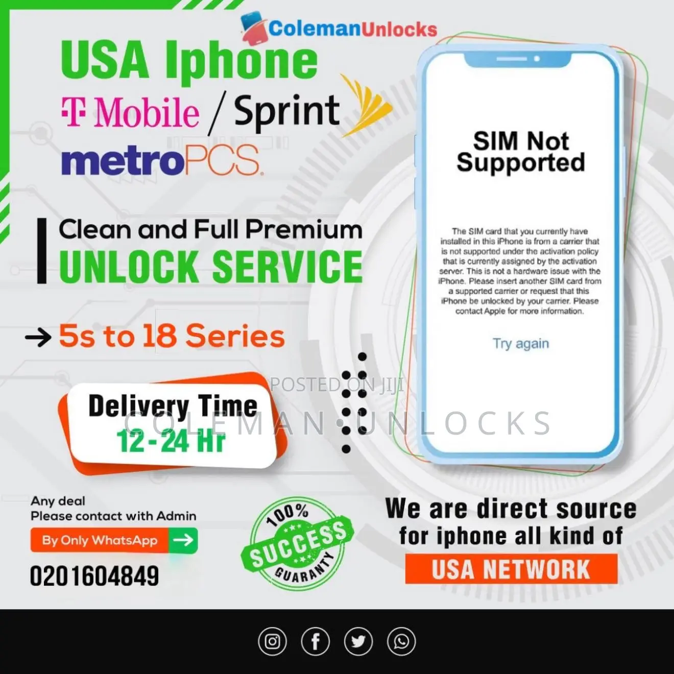 T-Mobile/Sprint Permanent Unlock Service