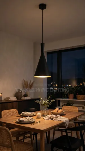 Black Cone Pendant Light