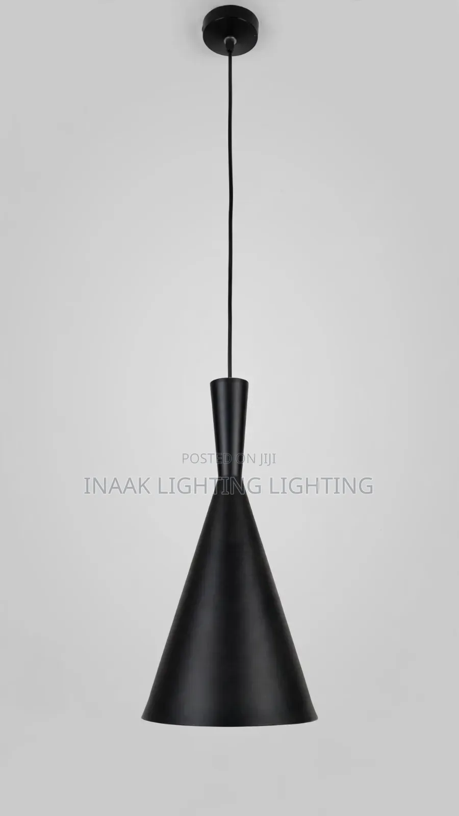 Black Cone Pendant Light