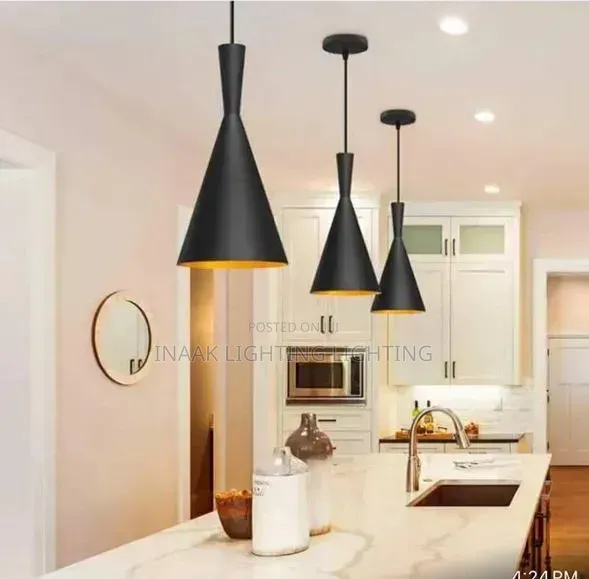 Black Cone Pendant Light