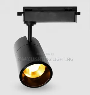 Black LED Track Spotlight - Adjustable