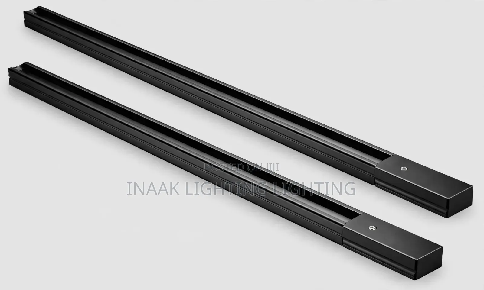 Black Track Light Rail - 1 Meter