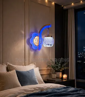 Luxury Crystal Wall Bracket - Blue LED