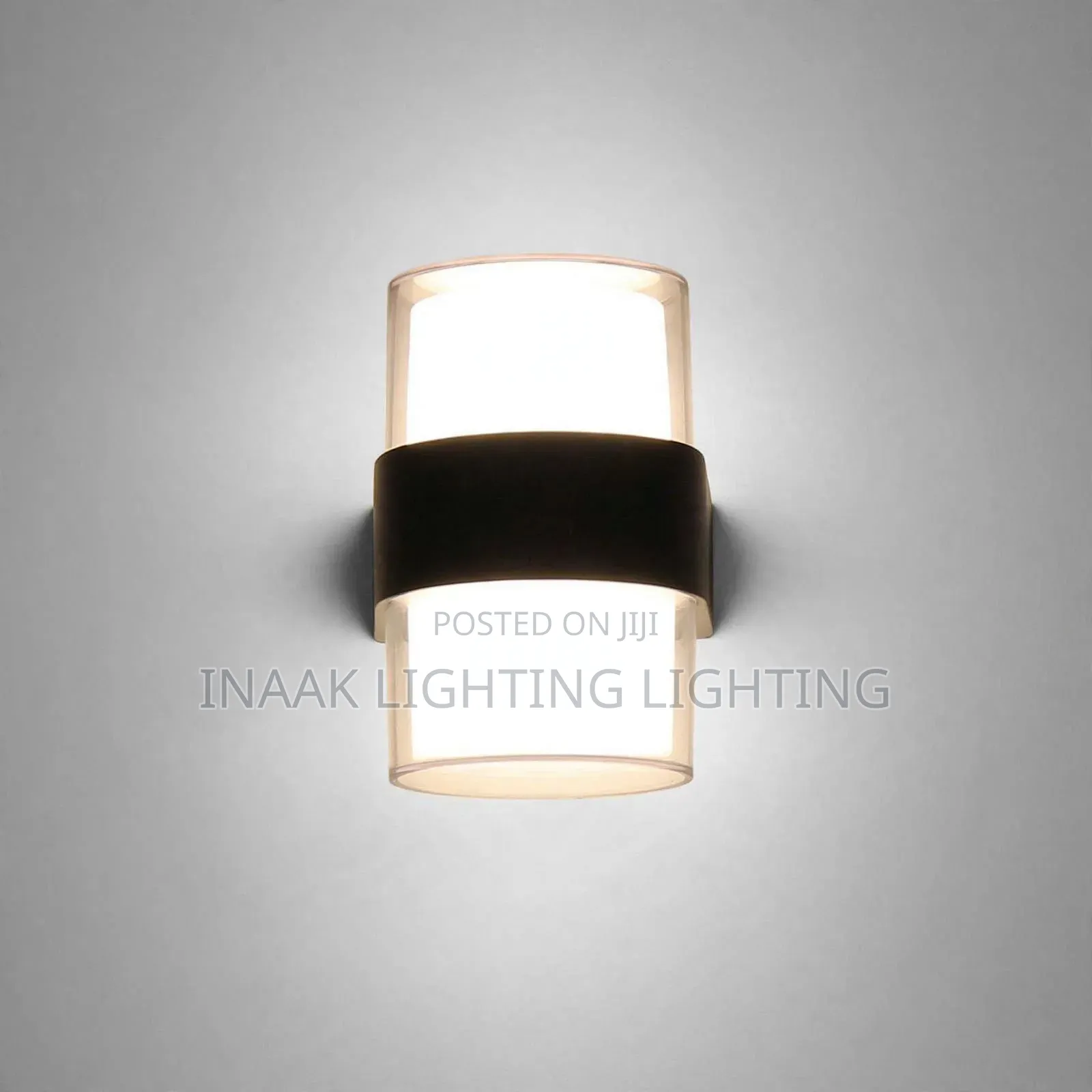 Outdoor Up & Down Cylinder Wall Light - Black