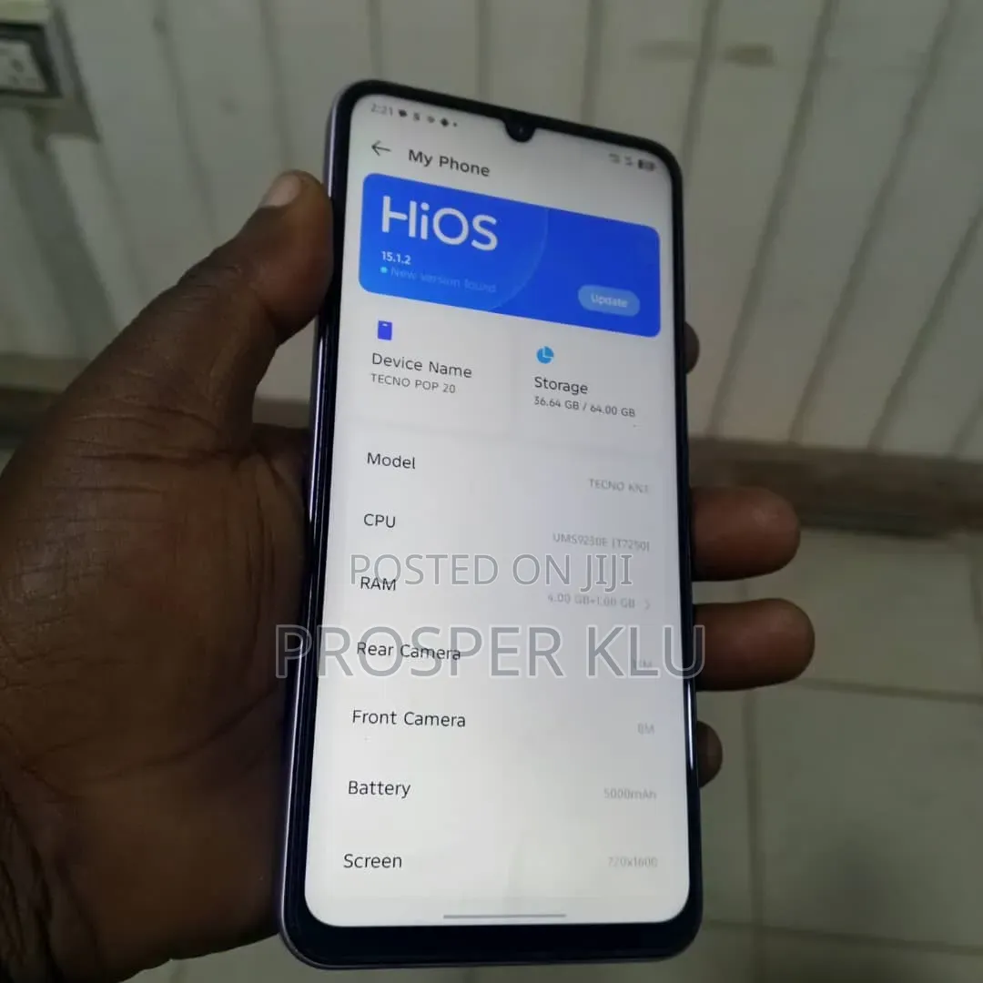 Tecno Pop 20 64 GB White