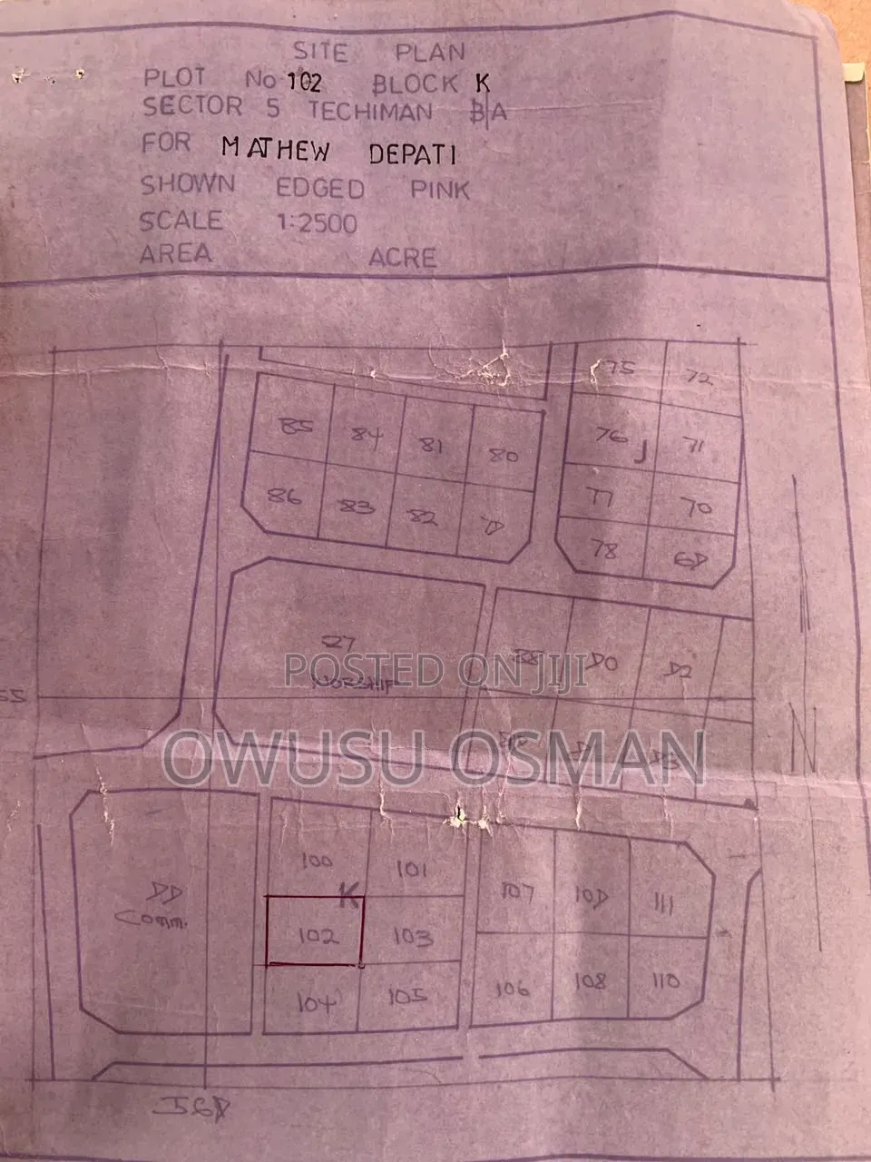 One Plot of Land for Sale
