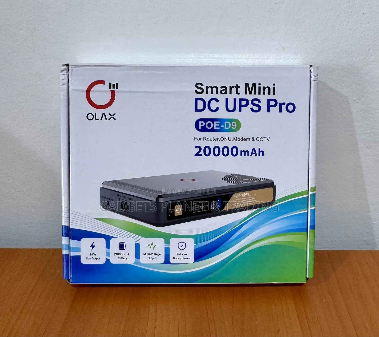 OLAX POE D9 Pro 20000mAh Mini DC UPS for Router, CCTV & Network Device
