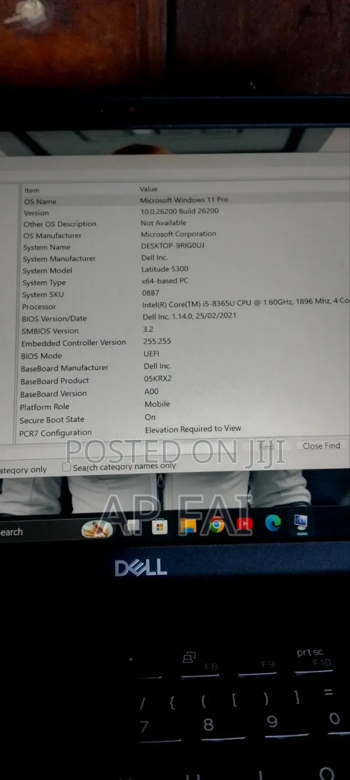 Laptop Dell Latitude 5300 8GB Intel Core i5 SSD 256GB