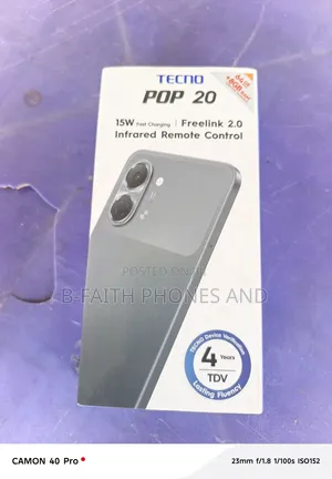 New Tecno Pop 20 64 GB Black