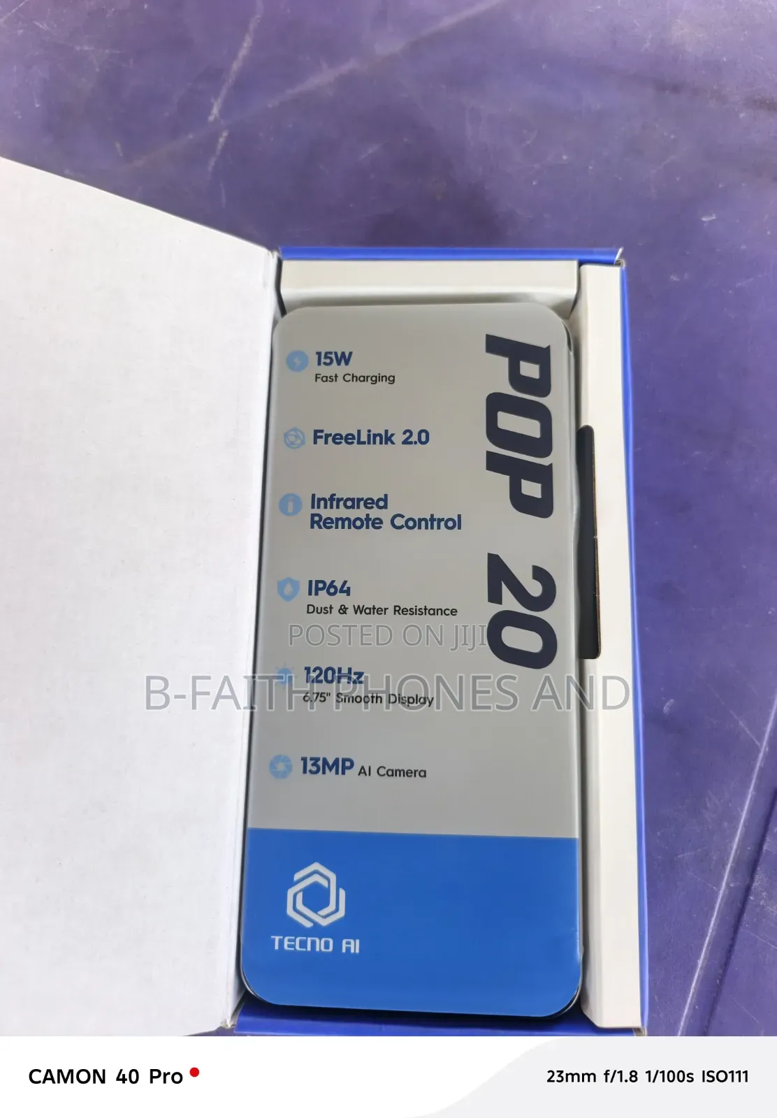New Tecno Pop 20 64 GB Black