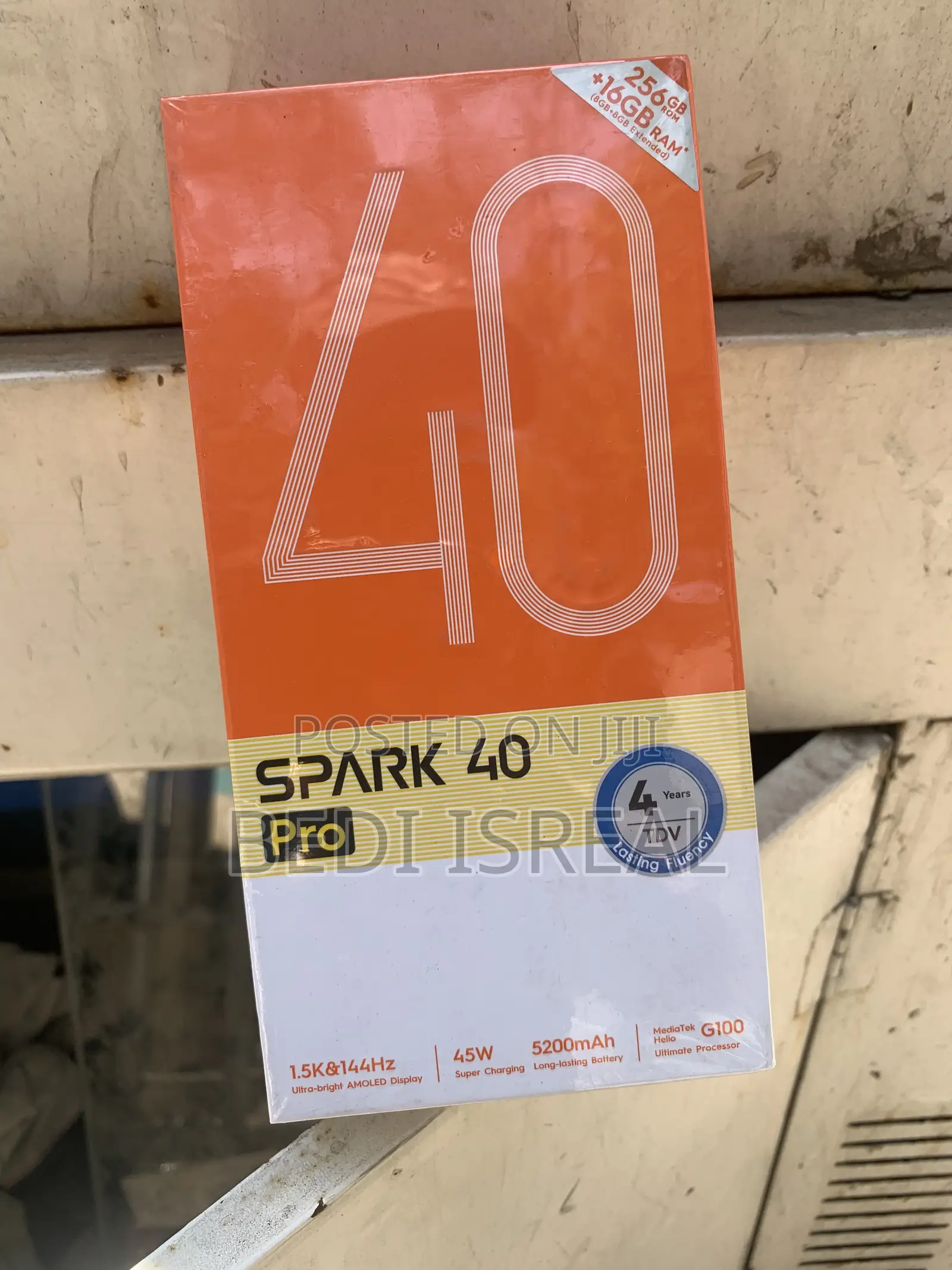 New Tecno Spark 40 Pro 256 GB Black