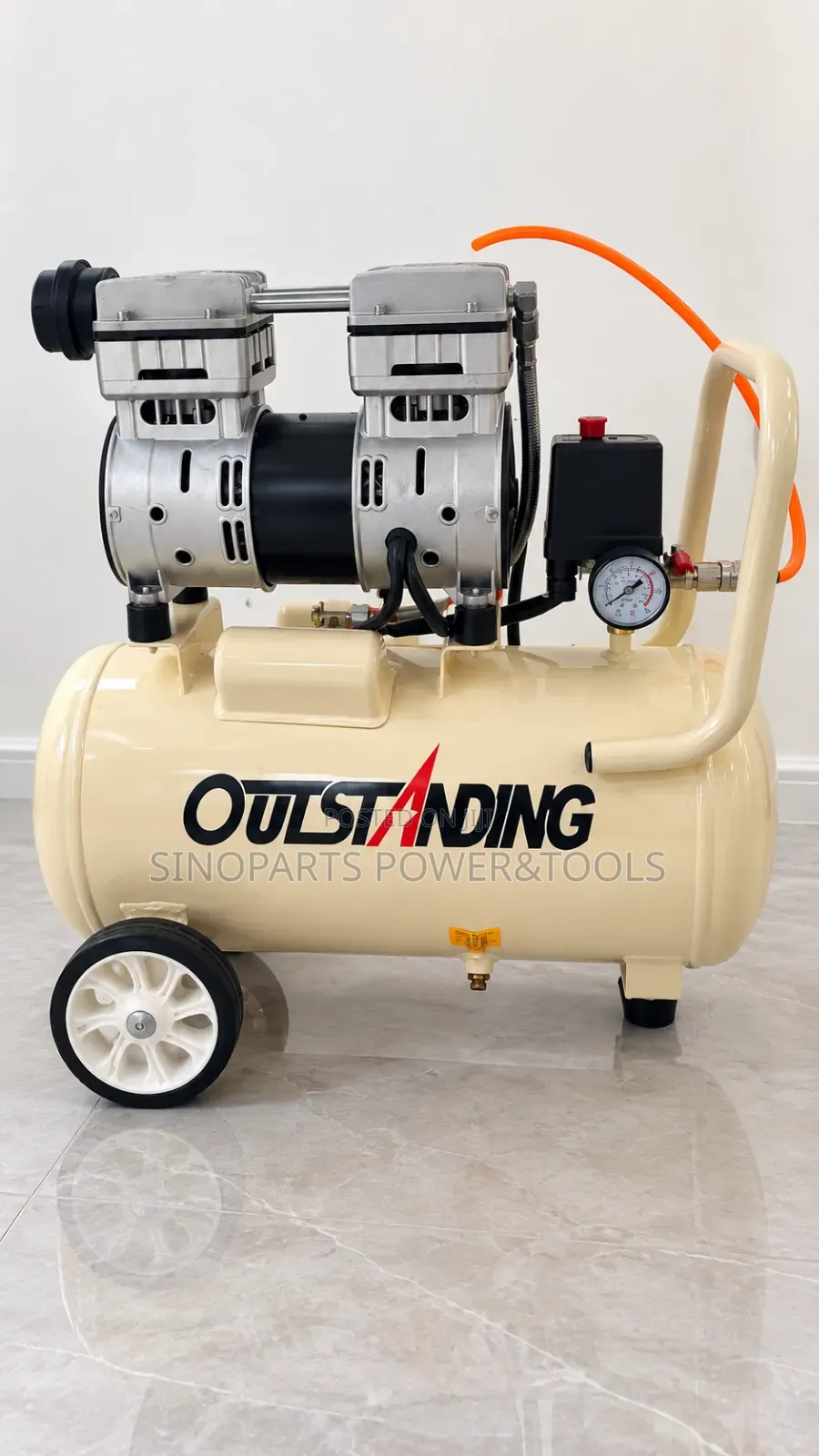 OULSTANDING 30L Oil-Free Silent Air Compressor 750W 7Bar