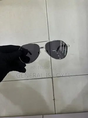 Cartier Dark Stainless Sunglasses Silver Wood Handle