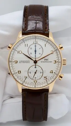 IWC Schaffhausen Portugieser Rattrapante Rose Gold Brown
