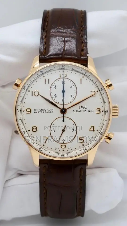 IWC Schaffhausen Portugieser Rattrapante Rose Gold Brown