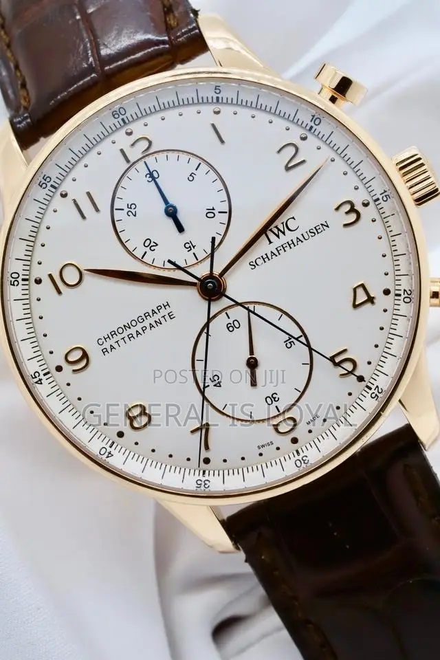 IWC Schaffhausen Portugieser Rattrapante Rose Gold Brown