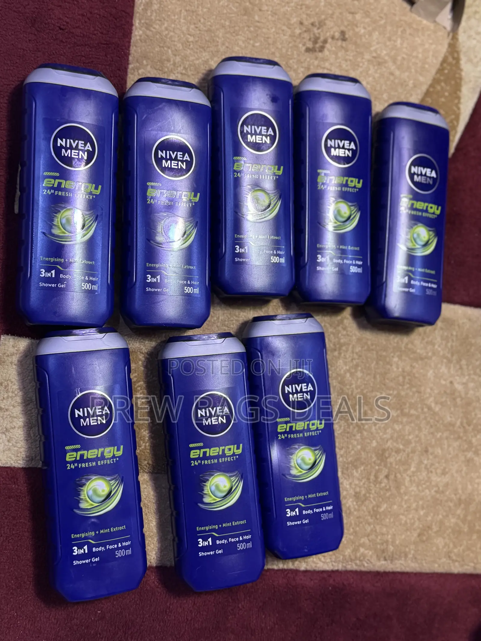 NIVEA MEN Energy 3-in-1 Shower Gel (500ml) From Uk.