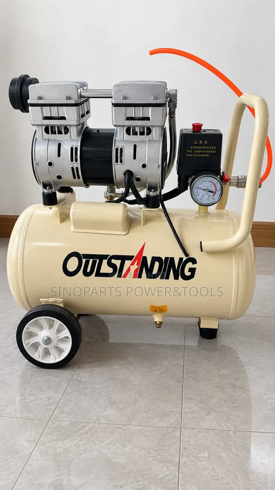 OULSTANDING 30L Oil-Free Silent Air Compressor 750W 7Bar