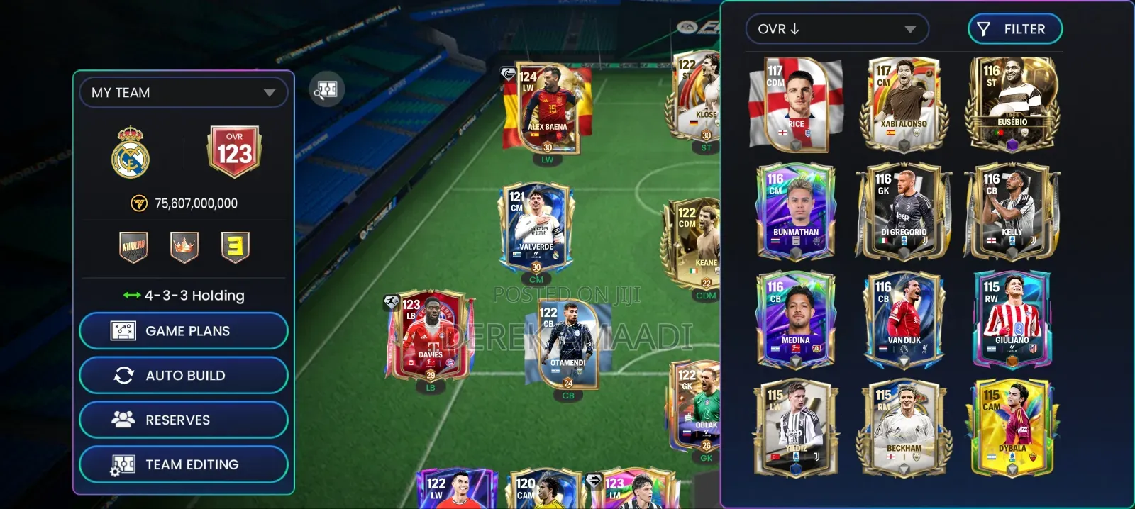 FC Mobile Account 123 OVR | 732 Rank Up Points | 35K Gems