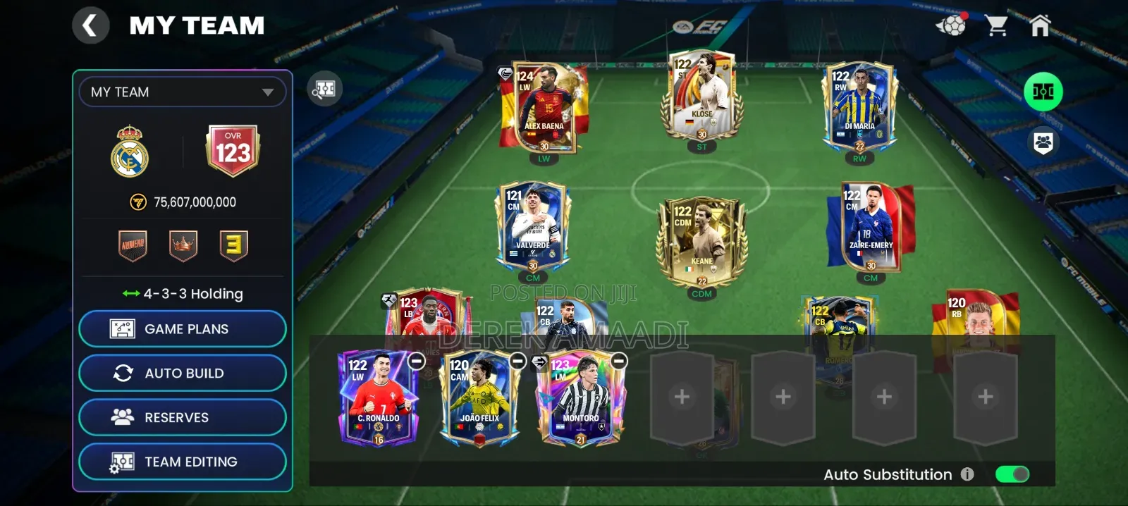 FC Mobile Account 123 OVR | 732 Rank Up Points | 35K Gems