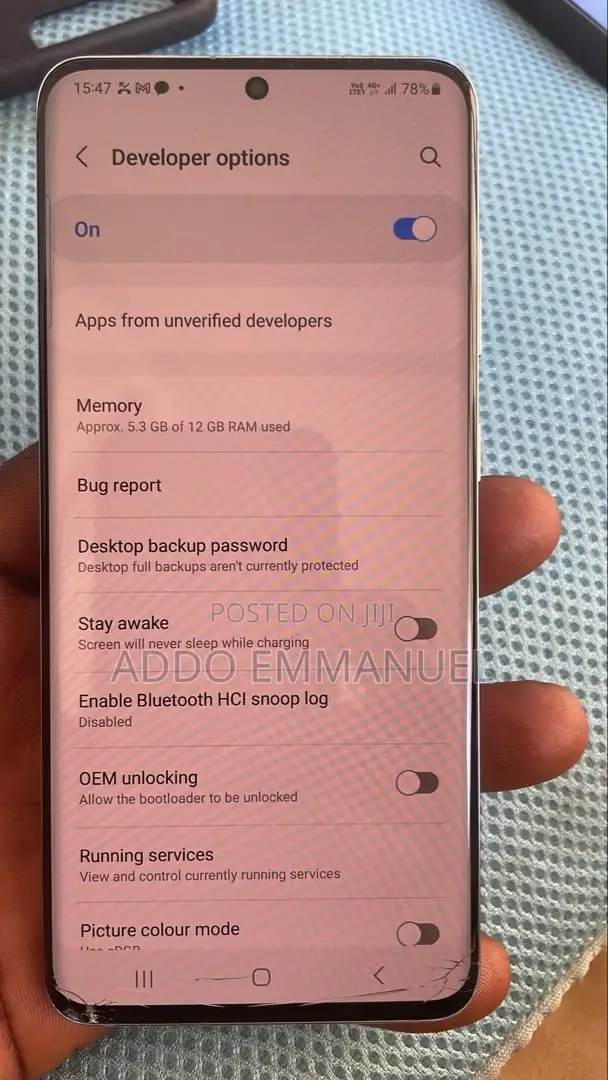 Samsung Galaxy S20 5G Uw 128 GB Blue