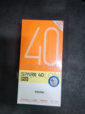 New Tecno Spark 40 Pro 256 GB
