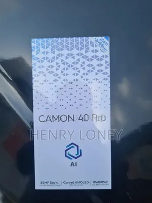 New Tecno Camon 40 256 GB Black