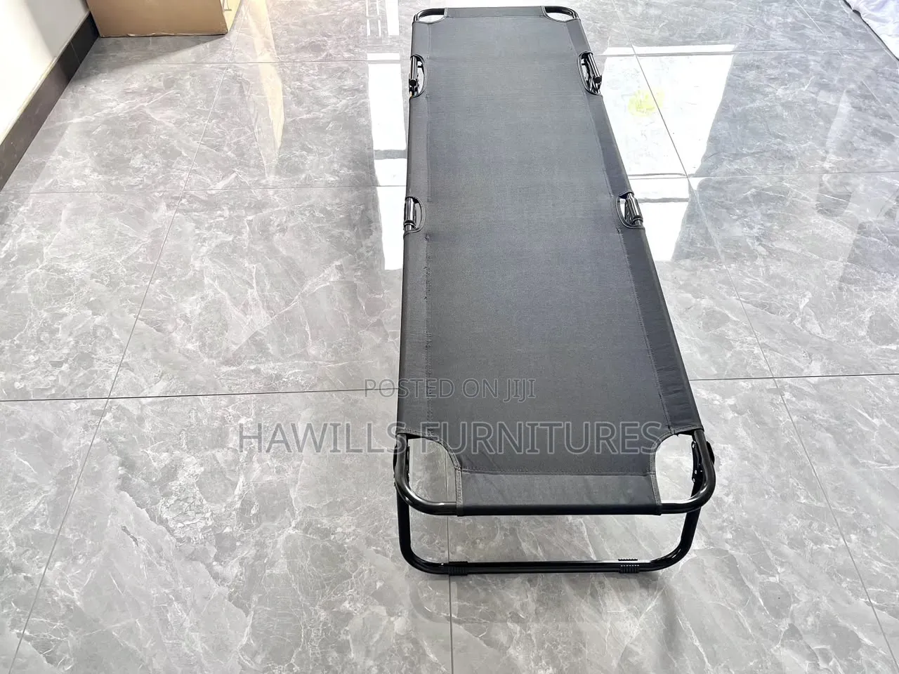Drake Gray Foldable Camping Cot With a Dura
