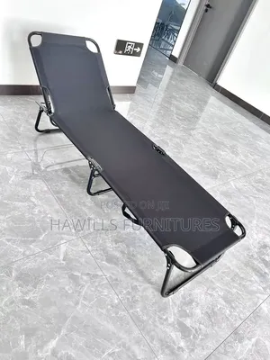 Drake Gray Foldable Camping Cot With a Dura