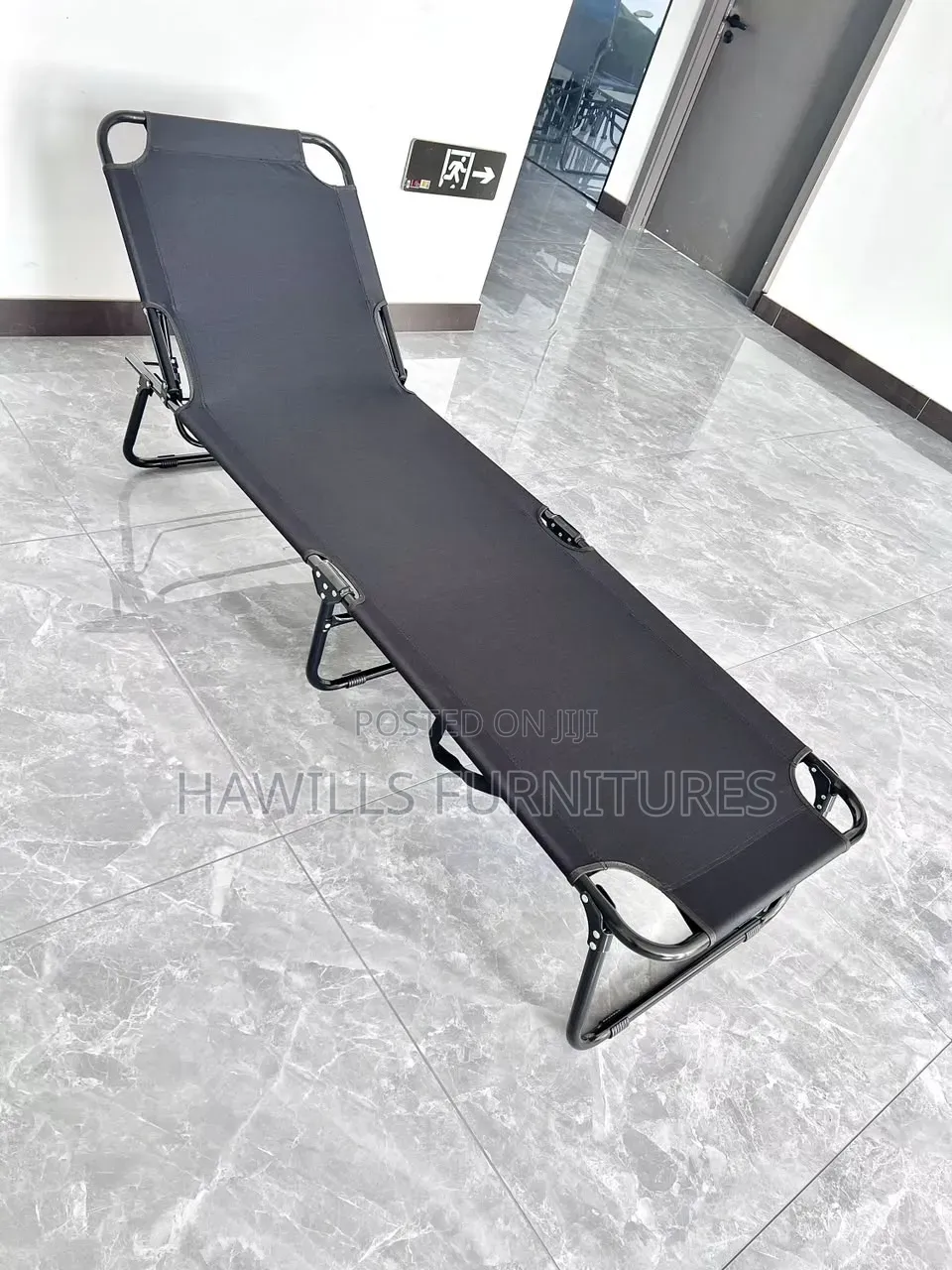 Drake Gray Foldable Camping Cot With a Dura
