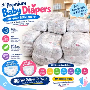 Baby Diapers Comes in Both Pull Up and Regular