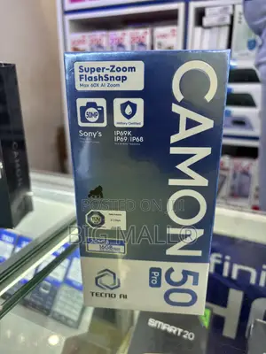 New Tecno Camon 50 Pro 256 GB Black