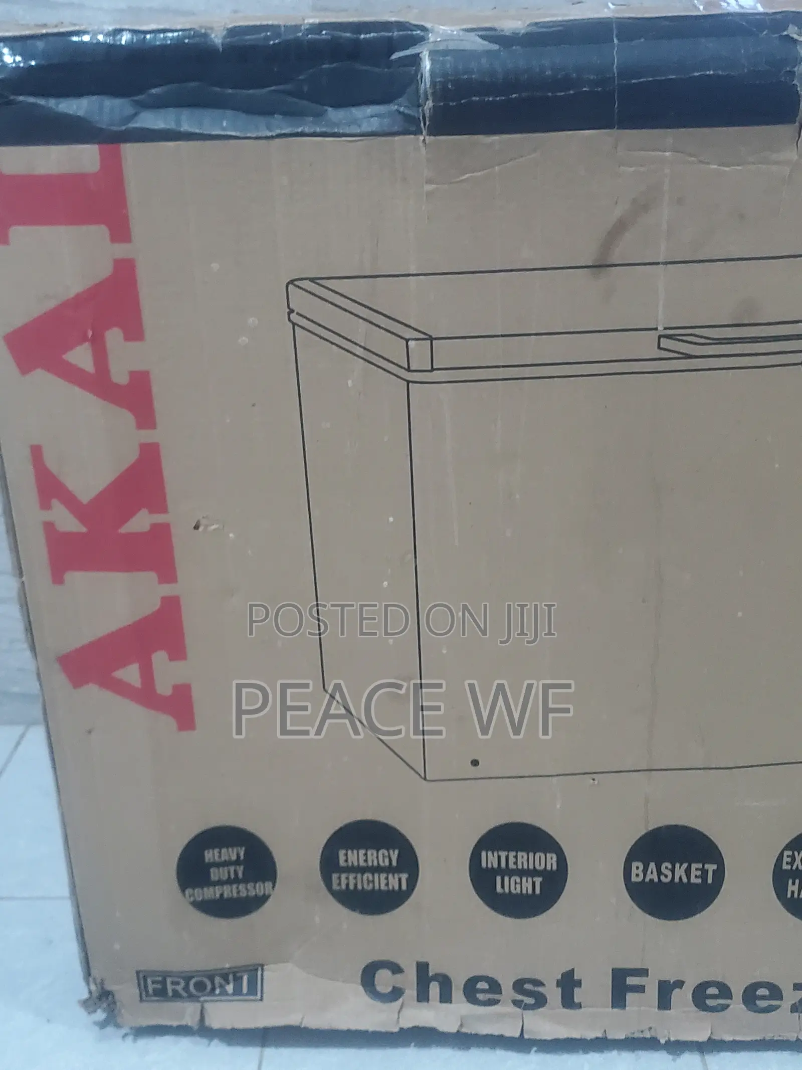 Akai Deep Freezer 200L Frozen Food Volume