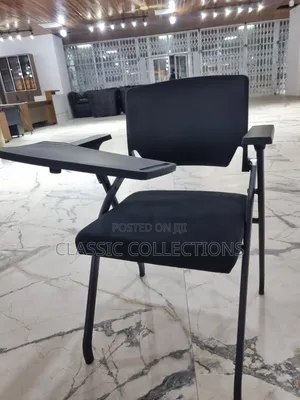 Folding Training Chair With Flip-Up Writing Tablet and Armrests