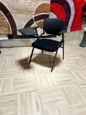 Folding Training Chair With Flip-Up Writing Tablet and Armrests