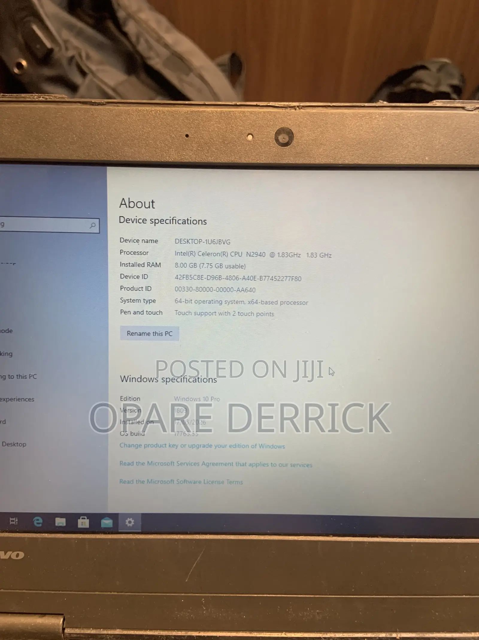Laptop Lenovo ThinkPad X1 Yoga 8GB Intel Celeron HDD+SSD 256GB