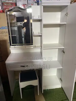 Vanity Dressing Table With LED Mirror - Brand New White 4 Drawers