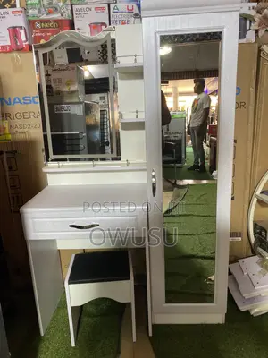 Vanity Dressing Table With LED Mirror - Brand New White 4 Drawers