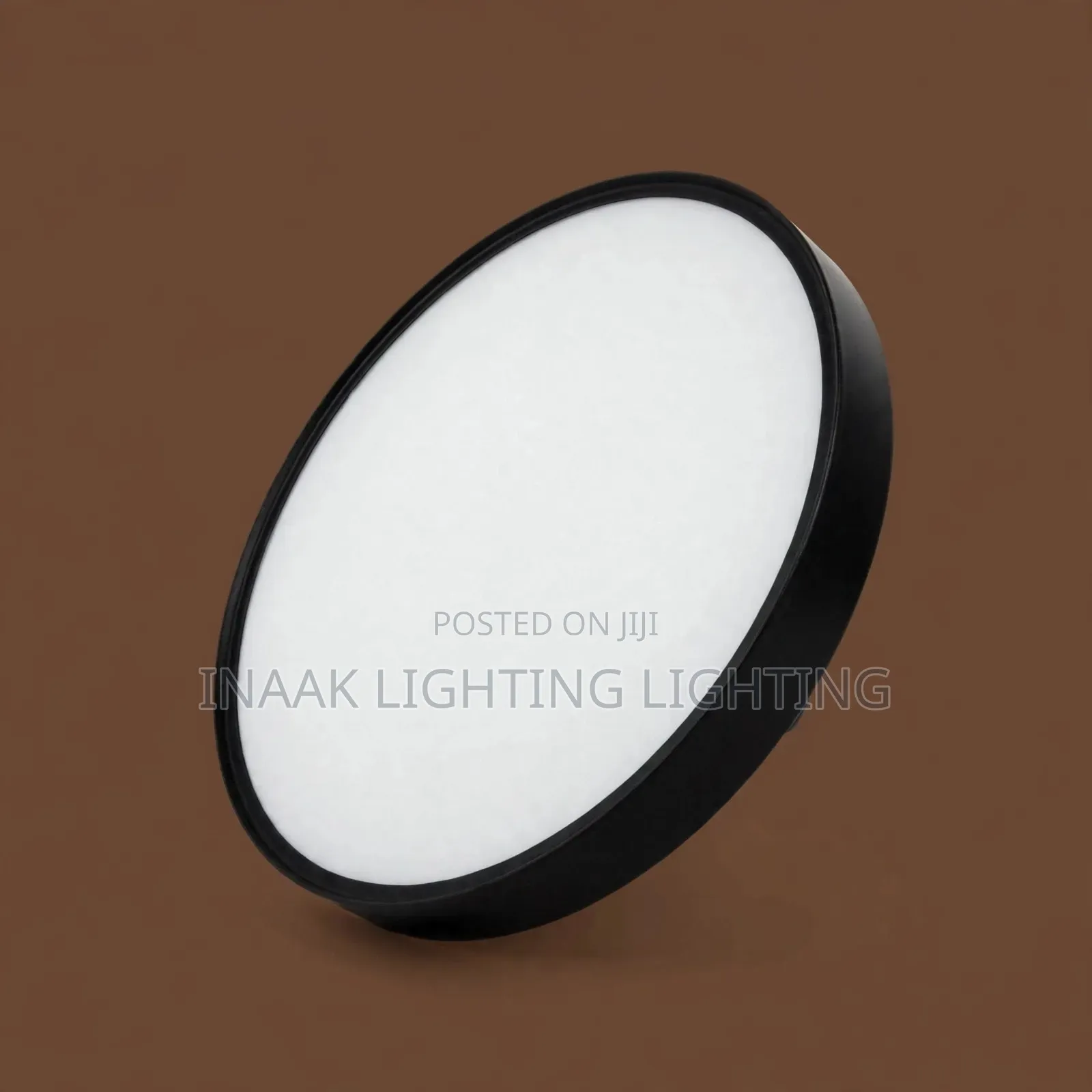 Modern Round Black Frame LED Flush Ceiling Light