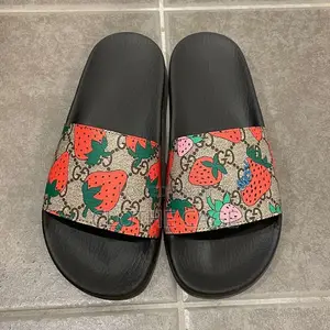 Gucci GG Strawberry Slide Sandals