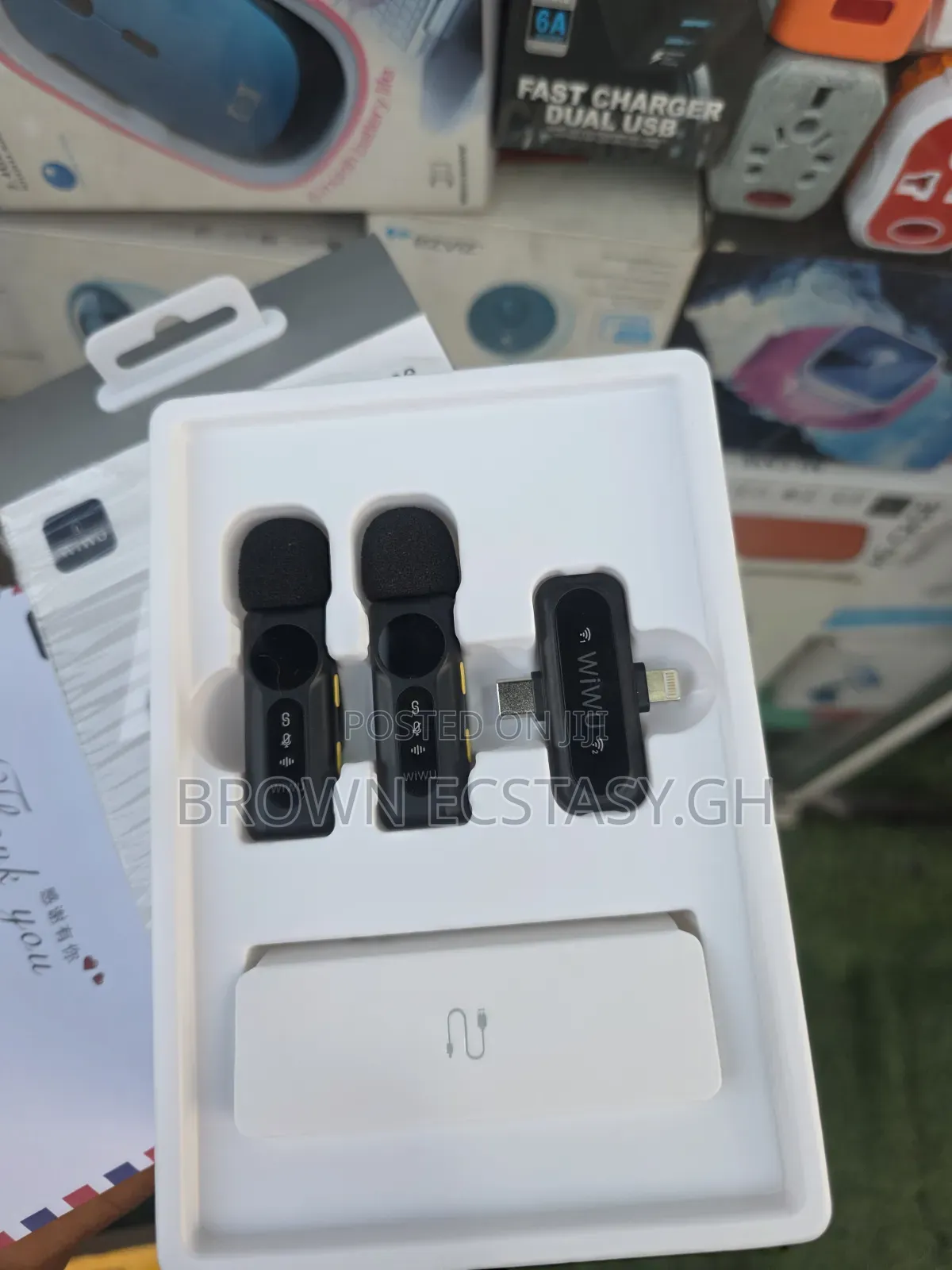Original Wiwu 2 in 1 Duo Wireless Mic With ANC