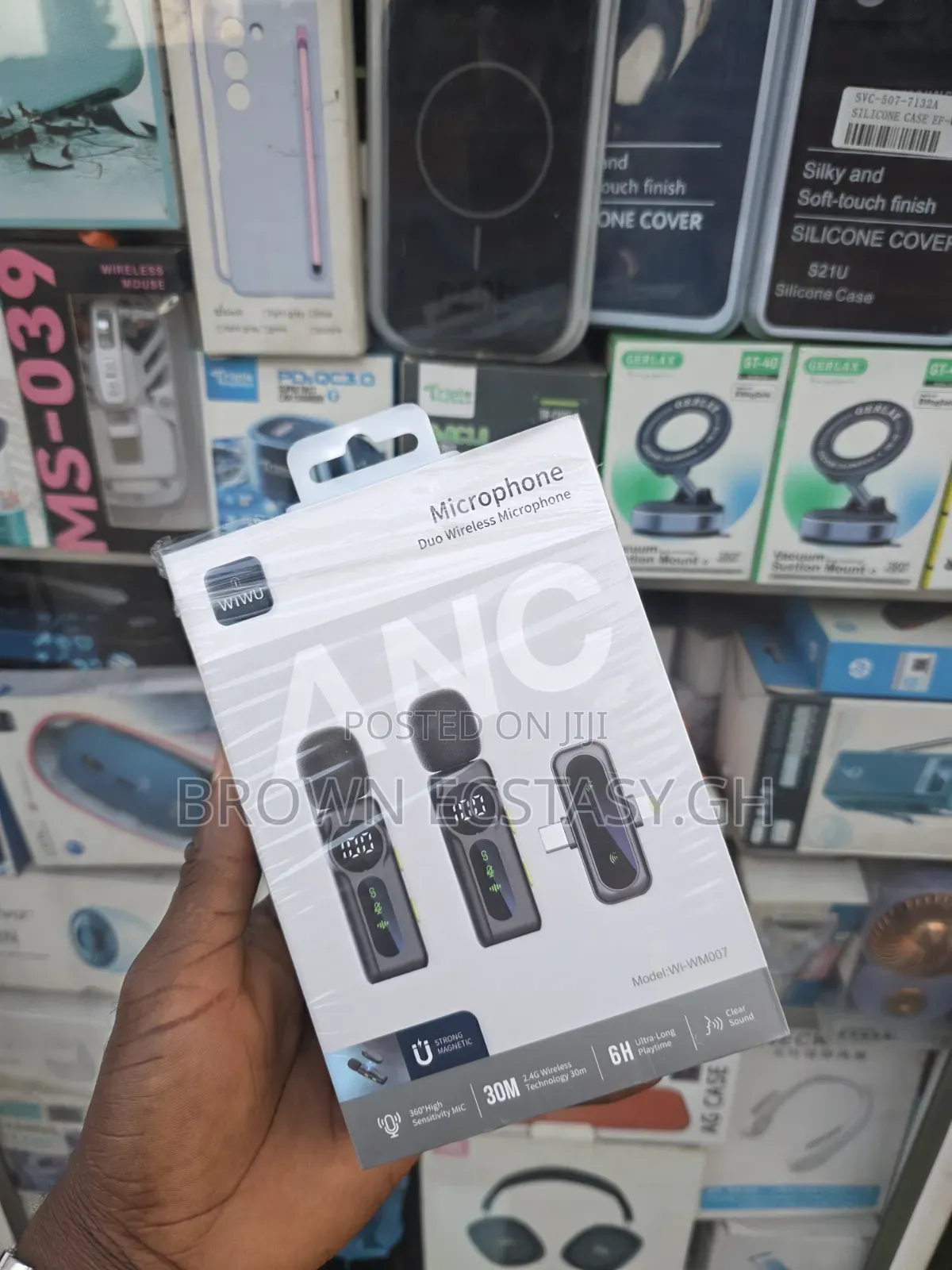 Original Wiwu 2 in 1 Duo Wireless Mic With ANC