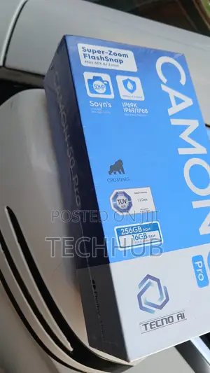 New Tecno Camon 50 Pro 256 GB Black
