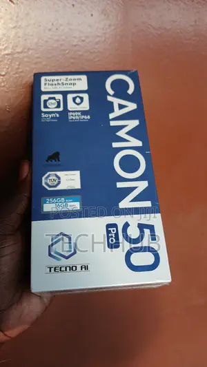 New Tecno Camon 50 Pro 256 GB Black