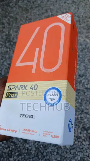 New Tecno Spark 40 Pro+ 256 GB Orange