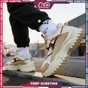 Cold‐Bonded Chunky Platform Casual Sneakers